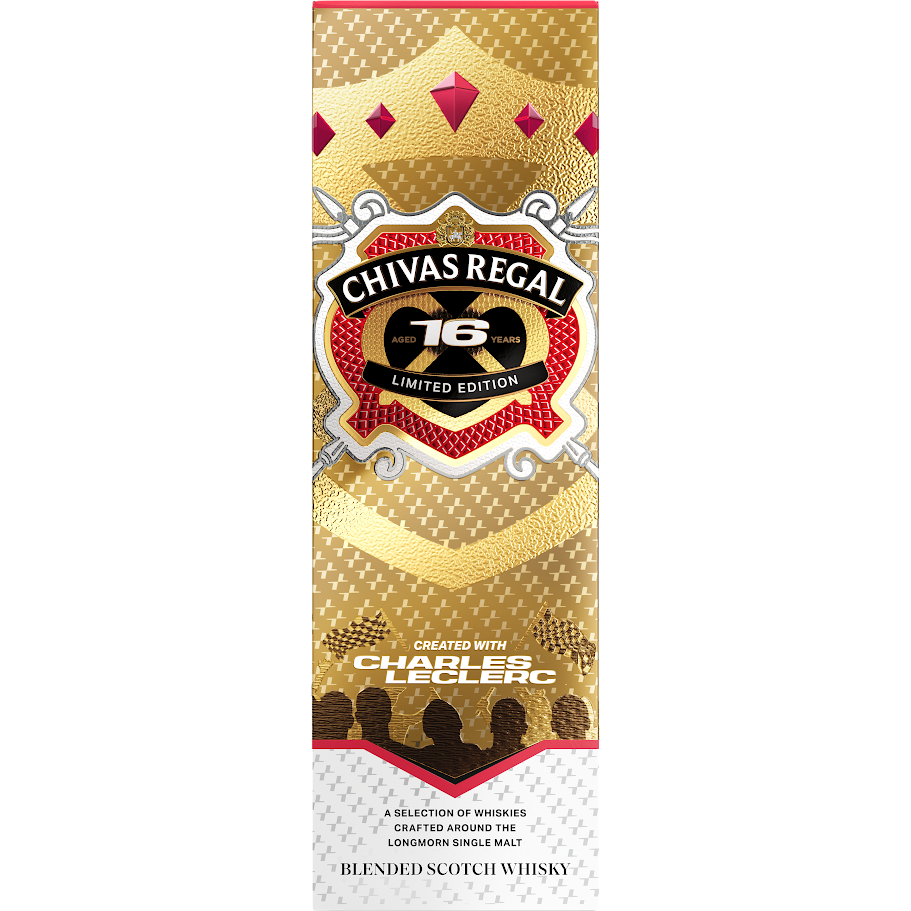 Buy Chivas Regal x Charles Leclerc 16 Year Old Limited Edition Blended Scotch Whisky online at whiskeyshipped.com and have it shipped to your door nationwide.