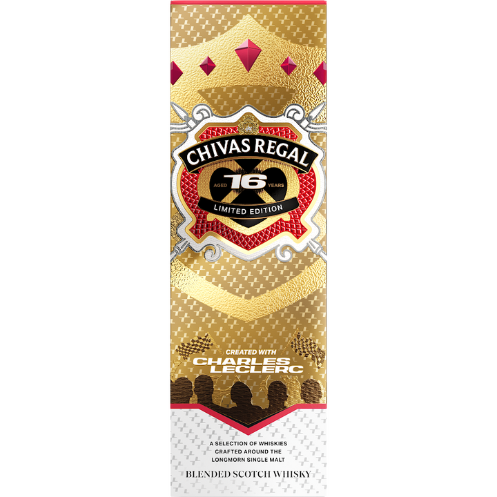 Buy Chivas Regal x Charles Leclerc 16 Year Old Limited Edition Blended Scotch Whisky online at whiskeyshipped.com and have it shipped to your door nationwide.