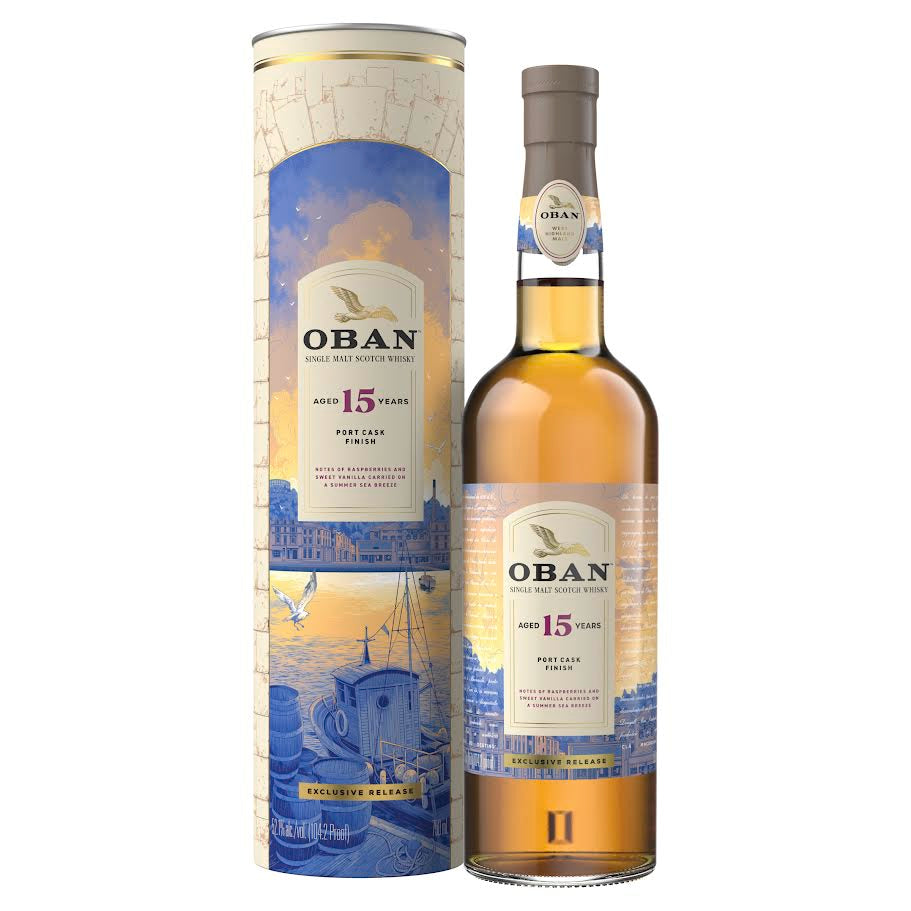 Buy Oban 15 Year Port Cask Finish Single Malt Scotch Whisky online at whiskeyshipped.com and have it shipped to your door nationwide.