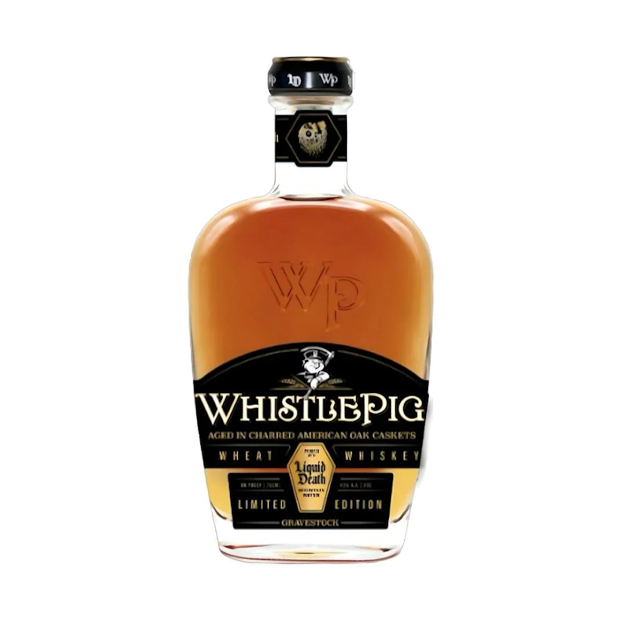 Buy WhistlePig Gravestock Featuring Liquid Death Limited Edition online at whiskeyshipped.com and have it shipped to your door nationwide.
