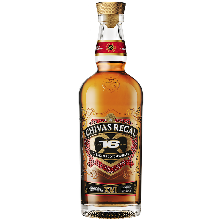 Buy Chivas Regal x Charles Leclerc 16 Year Old Limited Edition Blended Scotch Whisky online at whiskeyshipped.com and have it shipped to your door nationwide.