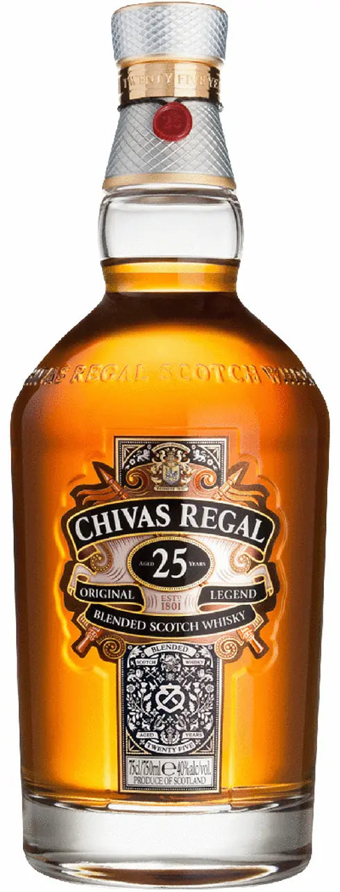 Buy Chivas Regal Original 25 Year Old Blended Scotch Whisky online at whiskeyshipped.com and have it shipped to your door nationwide.