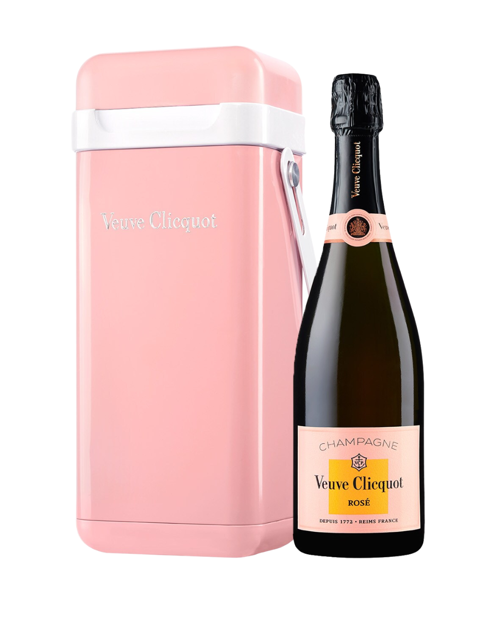 Buy Veuve Clicquot Rose Champange W/ Cooler Edition online at whiskeyshipped.com and have it shipped to your door nationwide.
