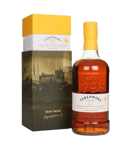 Buy Tobermory 27 Year Old Single Malt Scotch Whisky Oloroso Cask Finish online at whiskeyshipped.com and have it shipped to your door nationwide.