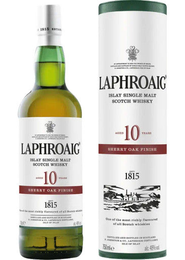 Laphroaig Sherry Oak Finishe 10 Year Single Malt Scotch (750ml)