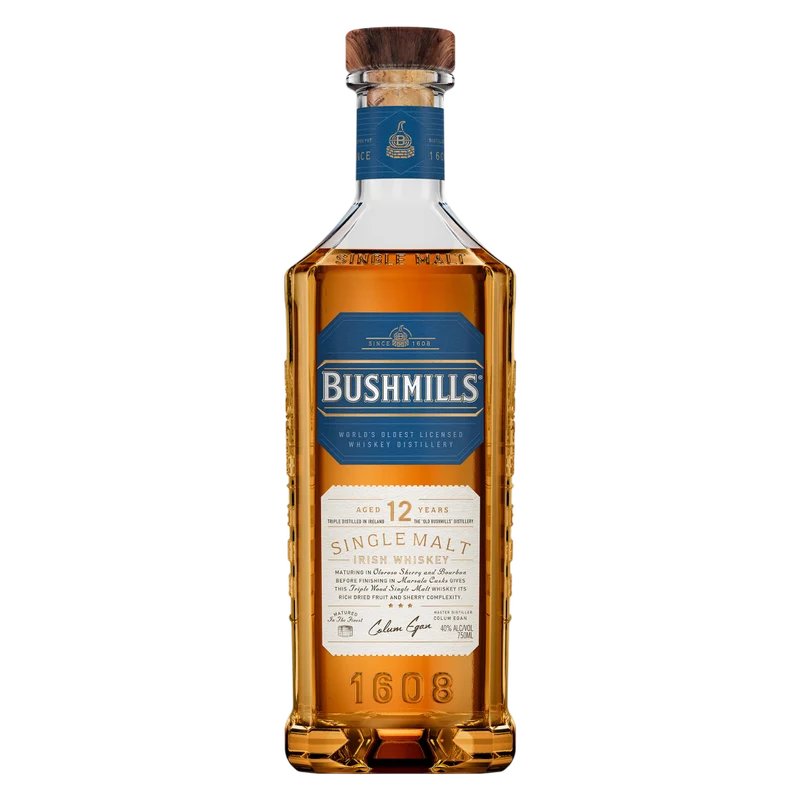 Buy Bushmills 12 Year Old Single Malt Whiskey online at whiskeyshipped.com and have it shipped to your door nationwide.