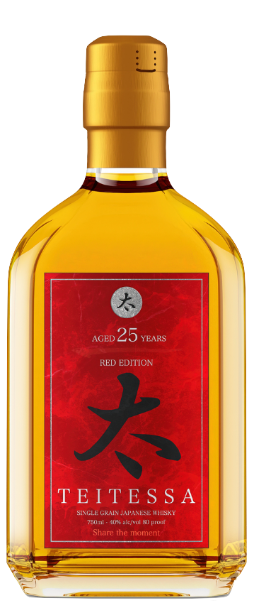 Buy Teitessa Single Grain Japanese Whisky Red Edition 25 Year online at whiskeyshipped.com and have it shipped to your door nationwide.
