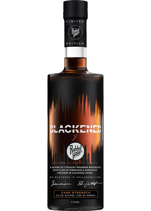 Buy Blackened Whiskey x Rabbit Hole Cask Strength Bourbon online at whiskeyshipped.com and have it shipped to your door nationwide.