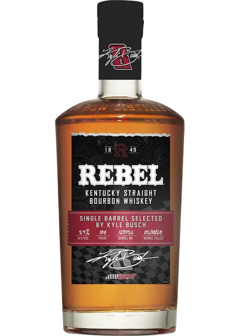 Buy Rebel Single Barrel by Kyle Busch Bourbon online at whiskeyshipped.com and have it shipped to your door nationwide.