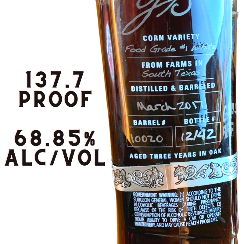  Whiskey Shipped Barrel Pick 137.7 Proof | 68.85% ALC/VOL