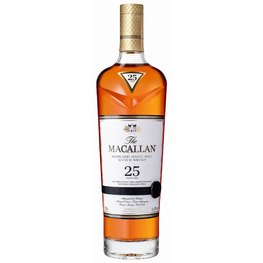 Buy The Macallan 25 Year Old Single Malt Scotch online at whiskeyshipped.com and have it shipped to your door nationwide.