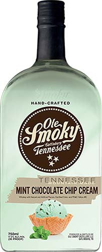 Buy Ole Smoky Mint Chocolate Chip Cream Flavored Whiskey online at whiskeyshipped.com and have it shipped to your door nationwide.