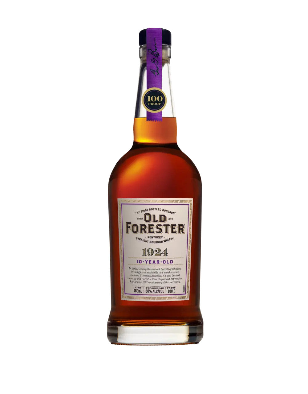 Buy Old Forester 1924 10 Year Old 100 Proof online at whiskeyshipped.com and have it shipped to your door nationwide.