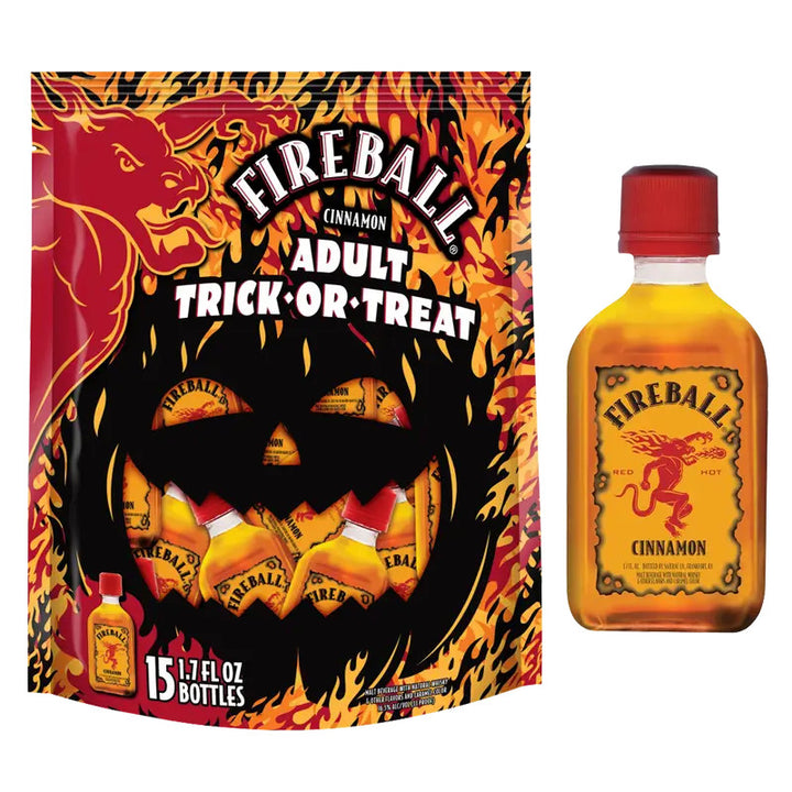 Buy Fireball Halloween Trick or Treat Gift Bag online at whiskeyshipped.com and have it shipped to your door nationwide.
