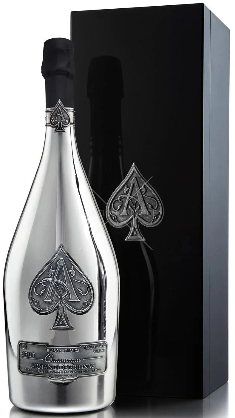 Buy Armand De Brignac Champagne Brut Blanc De Noirs W/ Wooden Gift Box online at whiskeyshipped.com and have it shipped to your door nationwide.
