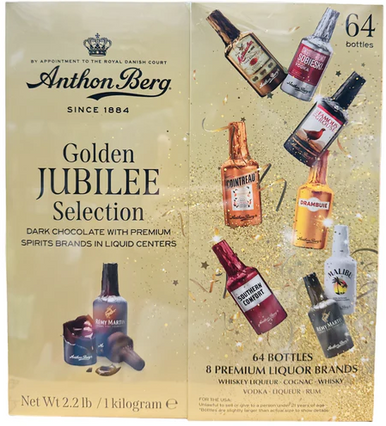 Anthon Berg Liquor Filled Dark Chocolate Bottles (64 Bottles)