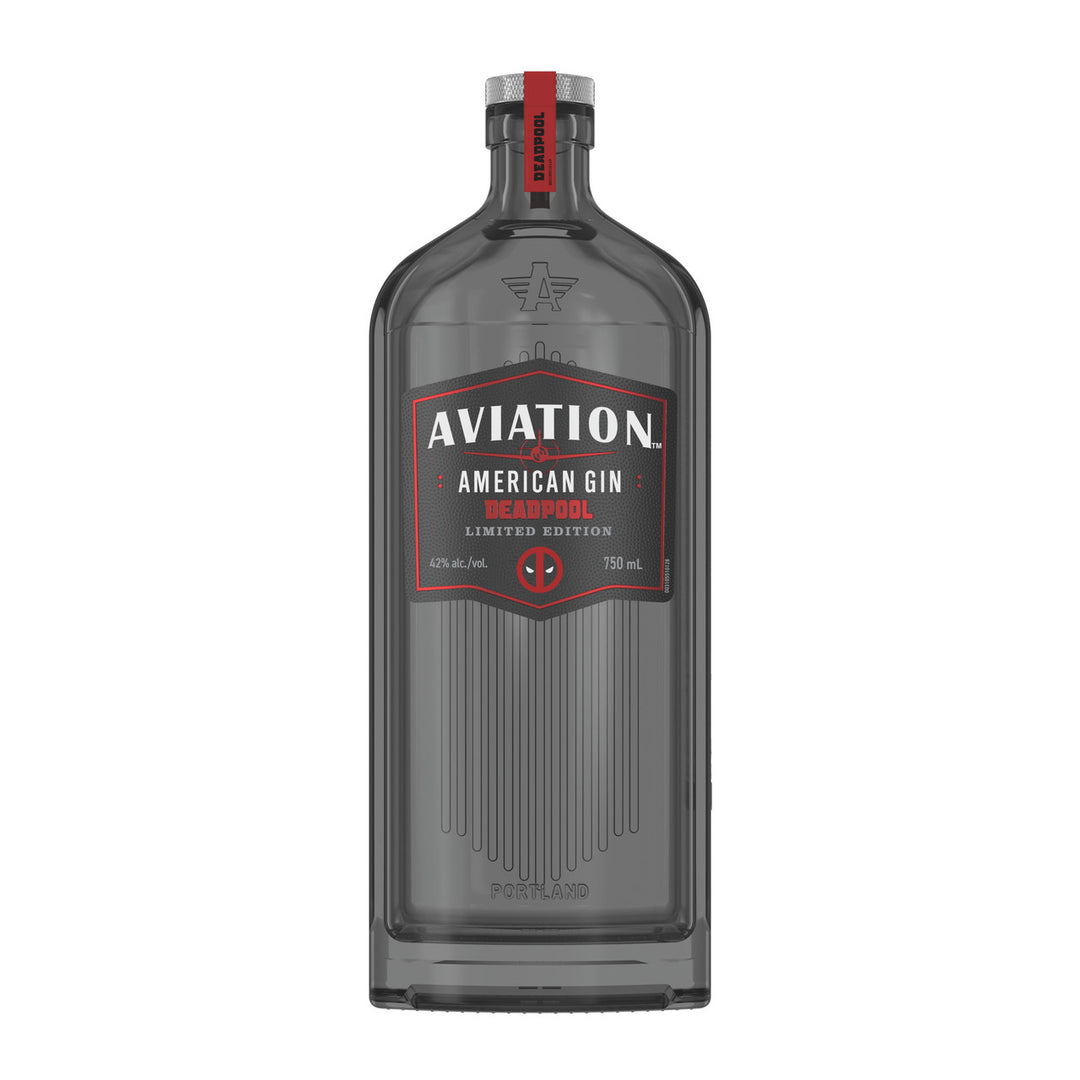 Buy Aviation Gin Deadpool Limited Edition online at whiskeyshipped.com and have it shipped to your door nationwide.