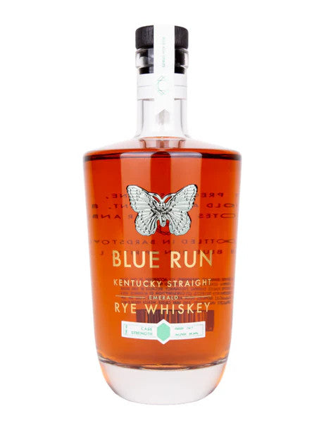 Buy Blue Run Rye Whiskey Emerald Single Barrel 4 Year online at whiskeyshipped.com and have it shipped to your door nationwide.