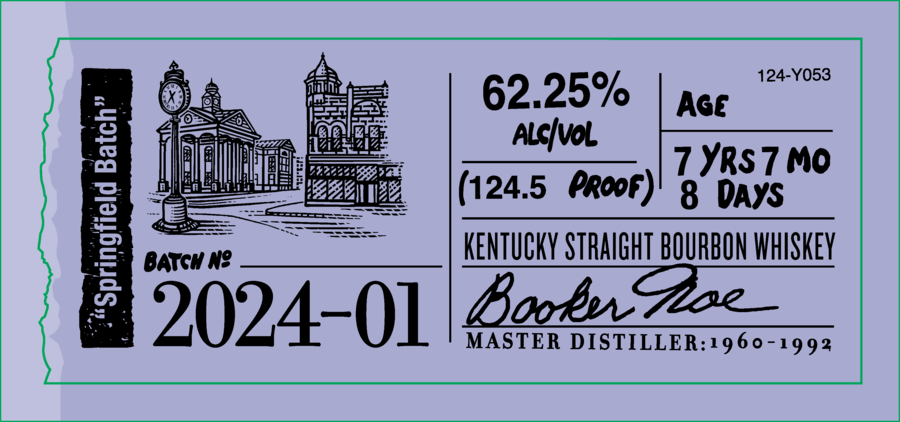 Buy Booker’s Bourbon 2024-01 “Springfield Batch” bourbon online at whiskeyshipped.com and have it shipped to your door nationwide.