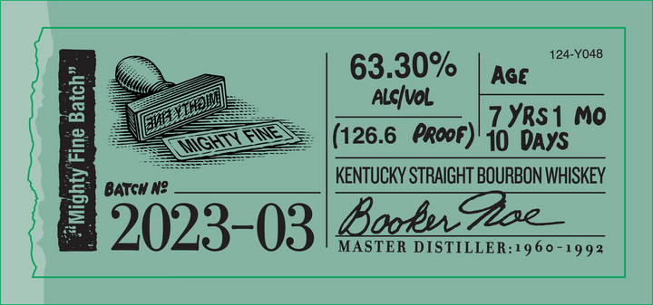 Buy Booker’s Bourbon “Mighty Fine Batch” bourbon online at whiskeyshipped.com and have it shipped to your door nationwide.