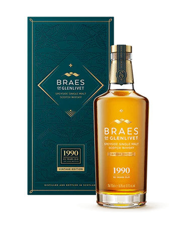 Buy Braes Of Glenlivet Single Malt Scotch Secret Speyside 1990 32 Year online at whiskeyshipped.com and have it shipped to your door nationwide.