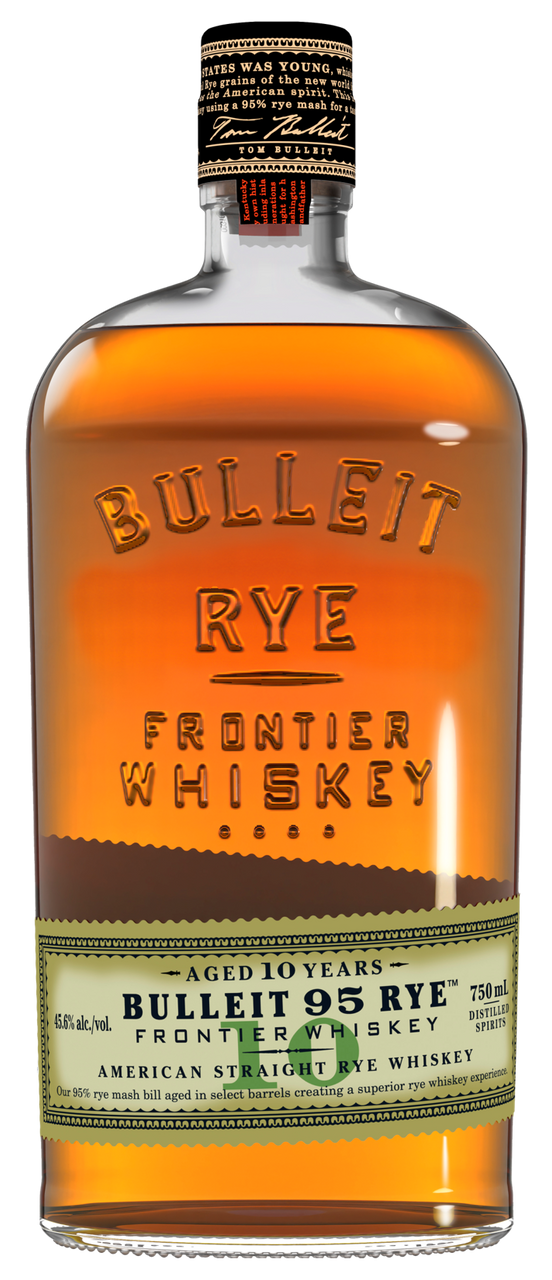 Buy Bulleit Rye Aged 10 Years Whiskey online at whiskeyshipped.com and have it shipped to your door nationwide.