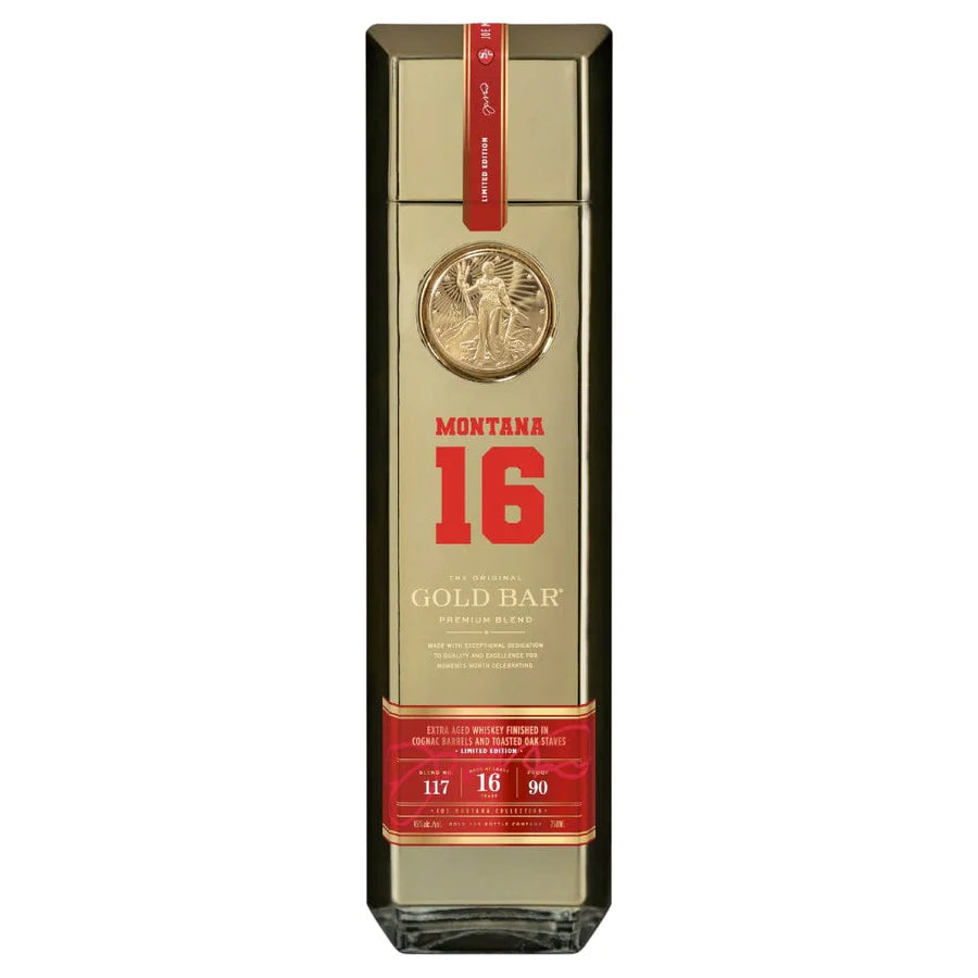 Buy Gold Bar Blended Whiskey 16 Year Joe Montana Collection online at whiskeyshipped.com and have it shipped to your door nationwide.