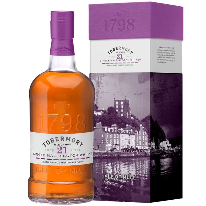 Buy Tobermory Single Malt Scotch 21 Year online at whiskeyshipped.com and have it shipped to your door nationwide.
