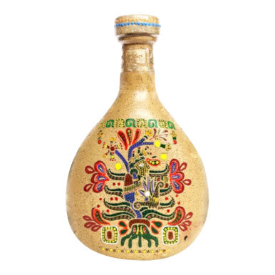 Sollozo Azteca Reposado Tequila Hand Painted Glass (750ml)