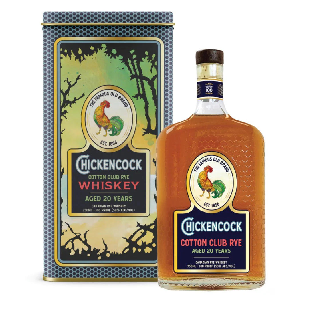 Buy Chickencock Cotton Club Rye Whiskey Aged 20 Years online at whiskeyshipped.com and have it shipped to your door nationwide.