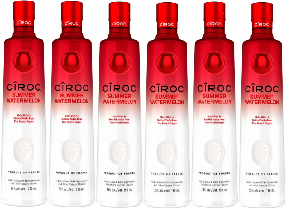 Buy Ciroc Summer Watermelon Limited Edition Vodka *6PACK* online at whiskeyshipped.com and have it shipped to your door nationwide.