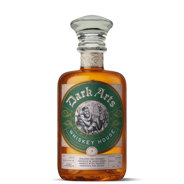 Buy Dark Arts Whiskey House 7 Year Old Maple Syrup Barrels & Toasted Amburana Oak Staves online at whiskeyshipped.com and have it shipped to your door nationwide.