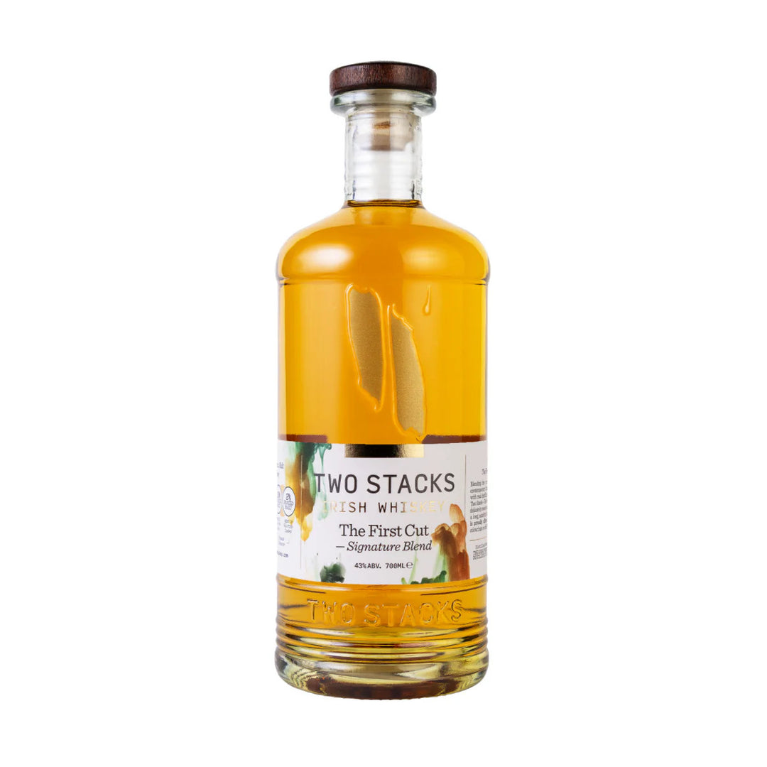 Buy Two Stacks Blended Irish Whiskey The First Cut Signature Blend online at whiskeyshipped.com and have it shipped to your door nationwide.