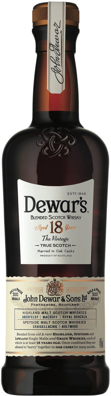 Buy Dewar's Blended Scotch The Vintage 18 Year online at whiskeyshipped.com and have it shipped to your door nationwide.