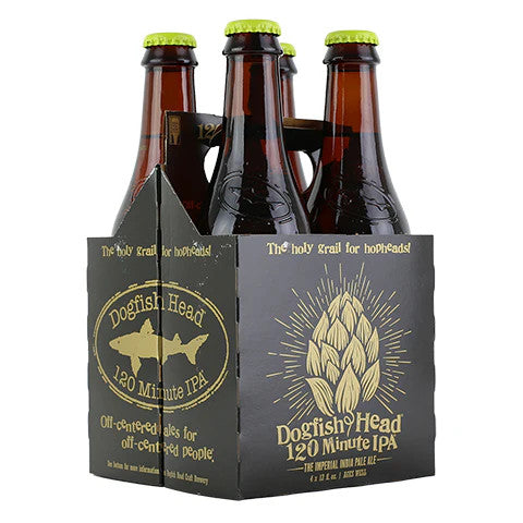 Buy Dogfish Head 120 Minute IPA 4 Pack online at whiskeyshipped.com and have it shipped to your door nationwide.