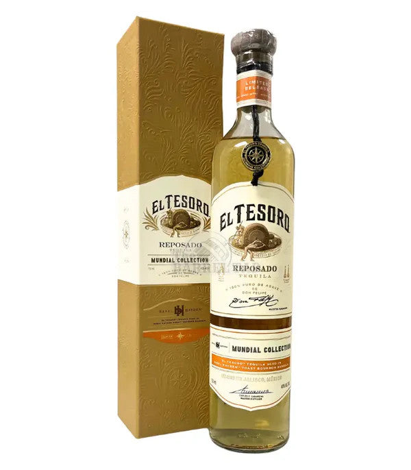 Buy El Tesoro Tequila Reposado Mundial Collection Basil Hayden Toast online at whiskeyshipped.com and have it shipped to your door nationwide.