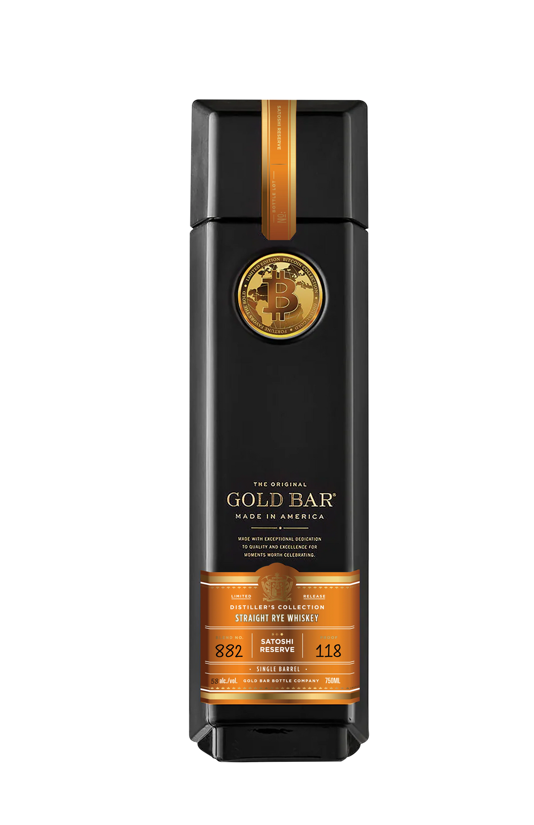 Buy Gold Bar Whiskey Satoshi Reserve online at whiskeyshipped.com and have it shipped to your door nationwide.