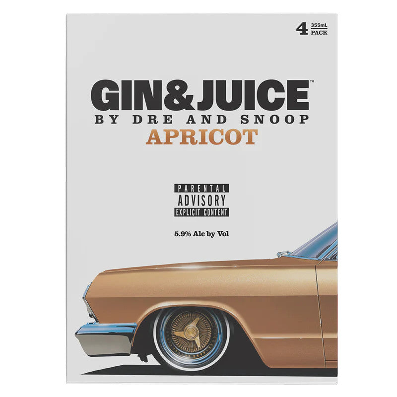 Buy Gin & Juice Apricot by Dre and Snoop Can Cocktail online at whiskeyshipped.com and have it shipped to your door nationwide.