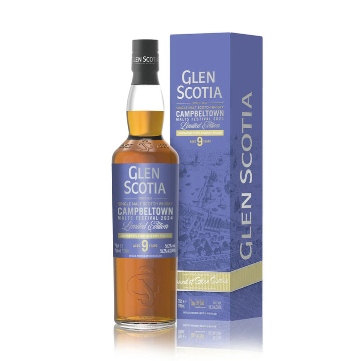 Buy Glen Scotia Single Malt Scotch Limited Edition Malts Festival 2024 Unpeated Fino Sherry Finish 9 Year Old online at whiskeyshipped.com and have it shipped to your door nationwide.