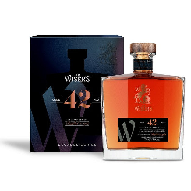 Buy J.P. Wiser's Canadian Whisky Decades Series Limited Edition 42 Year online at whiskeyshipped.com and have it shipped to your door nationwide.