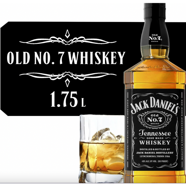 Jack Daniels Black Old No. 7 Whiskey Half Gallon (1.75L)