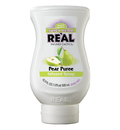 Real Infused Exotics Pear Puree Infused Syrup (16.9oz)