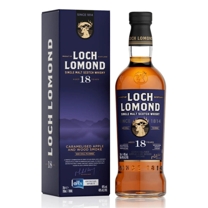Buy Loch Lomond Single Malt Scotch Caramelised Apple And Wood Smoke 18 Year online at whiskeyshipped.com and have it shipped to your door nationwide.