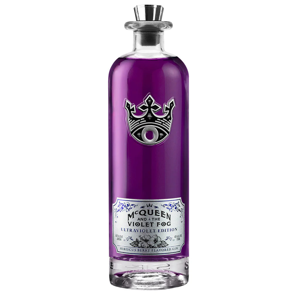 Buy Mcqueen and the Violet Fog Ultraviolet Edition Hibiscus Berry Flavored Gin online at whiskeyshipped.com and have it shipped to your door nationwide.