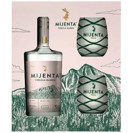 Buy Mijenta Blanco Tequila Gift Set online at whiskeyshipped.com and have it shipped to your door nationwide.