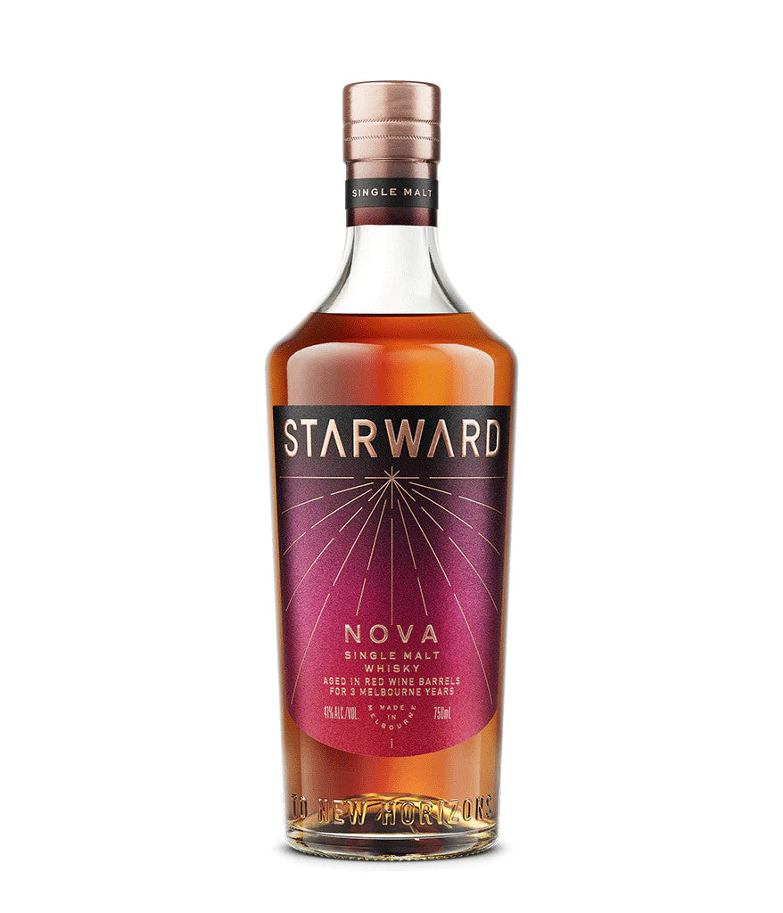 Buy Starward Single Malt Whisky Nova Aged In Red Wine Barrels 3 Year online at whiskeyshipped.com and have it shipped to your door nationwide.