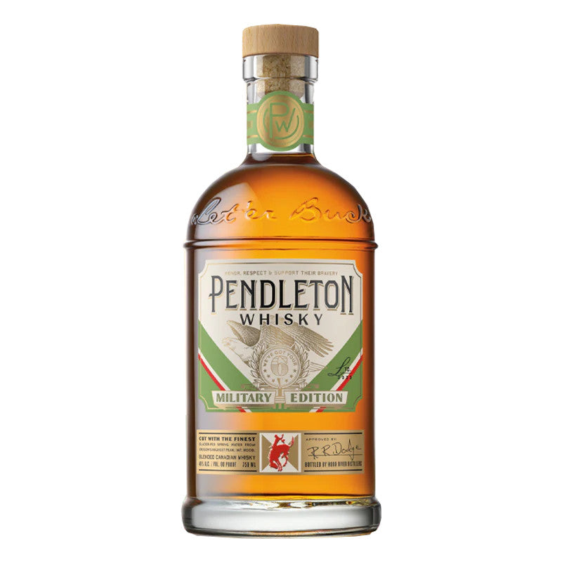 Buy Pendleton Whisky 2023 Military Edition online at whiskeyshipped.com and have it shipped to your door nationwide.