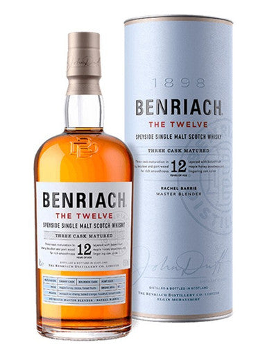 BenRiach The Twelve 12 Year Old Single Malt Scotch Whiskey (750ml)