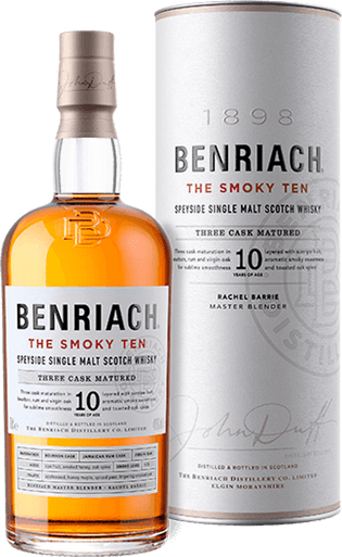 BenRiach The Smoky 10 Year Old Single Malt Scotch Whiskey (750ml)
