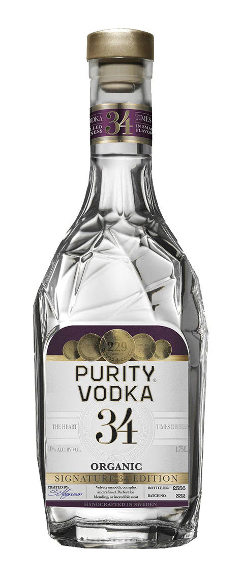 Buy Purity 34 Organic Vodka online at whiskeyshipped.com and have it shipped to your door nationwide.